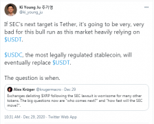 Bitfinex CTO：系列在Fincen-USDT下注册并监管，而不是